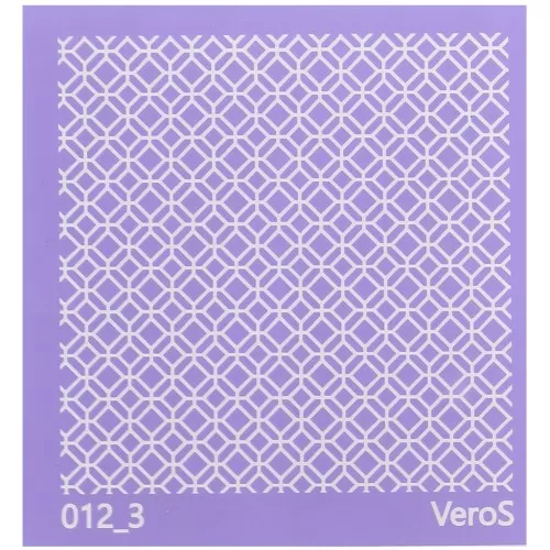 Silk Screen VeroS per pasta polimerica 90x90 mm - Motivo geometrico n°012_3 x1