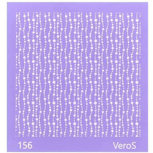 Silk Screen VeroS per pasta polimerica 90x90 mm - Motivo ghirlanda fine n°156 x1