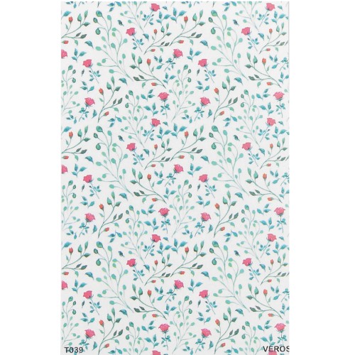 Foglio di trasferimento VeroS 13,5x9 cm - carta per pasta polimerica - N°039 x1