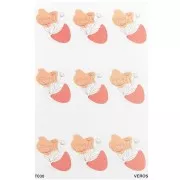 Fiore - Feuille de transfert VeroS 13.5x9 cm - papier soluble pour pâte polymère - N°030 x1 Feuille de transfert VeroS 13.5x9 cm - papier soluble pour pâte polymère - N°030 x1