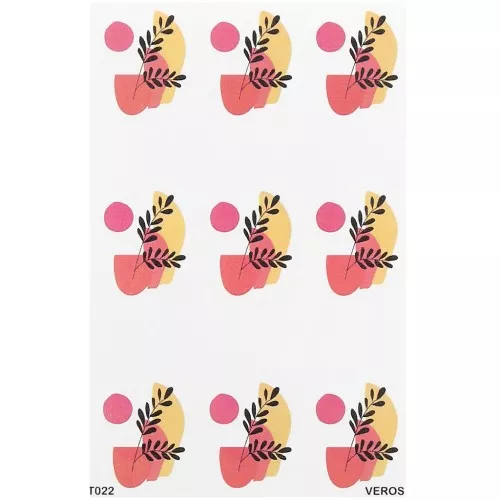 Foglio di trasferimento VeroS 13,5x9 cm - carta solubile per argilla polimerica - N°022 x1