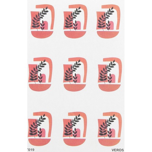 Foglio di trasferimento VeroS 13,5x9cm 100% solubile per pasta polimerica N°019 x1