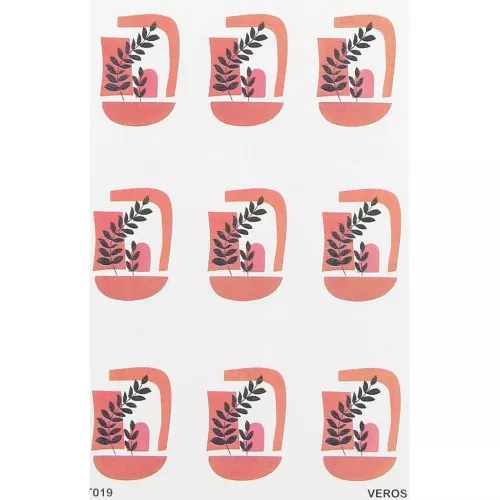 Foglio di trasferimento VeroS 13,5x9cm 100% solubile per pasta polimerica N°019 x1