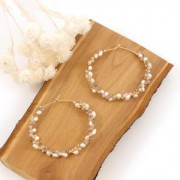 Orecchini a cerchio in Gold filled 45 mm x 20