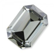Cabochon PureCrystal 4610 Rettangolo mm. 14x10 Black Diamond x1