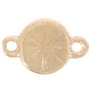 Distanziatore di strass rotondo da 7 mm - Oro - Cristallo x1