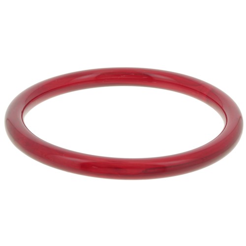Bracciale in acrilico trasparente da 64 mm - Bordeaux marmorizzato x1