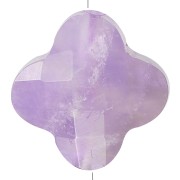 Perlina trifoglio sfaccettata da 13 mm - Ametista x1|raw }}