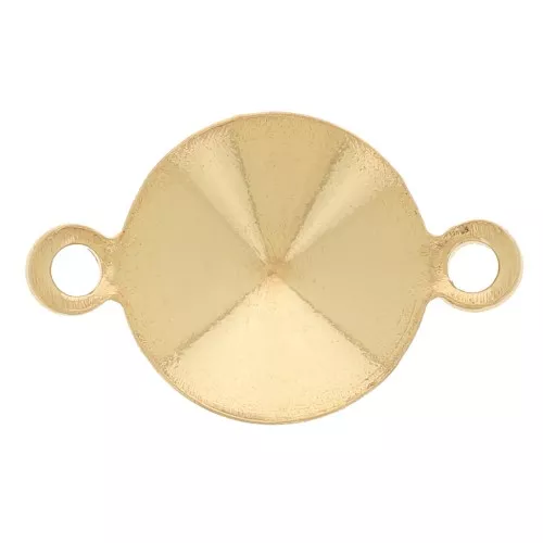 Castone distanziatore PureCrystal Rivoli 1122 cabochon 8 mm - Oro x1