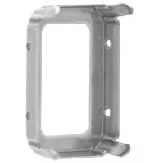 Castone griffe per cabochon PureCrystal 4627 27x18,5 mm - Argento invecchiato x1