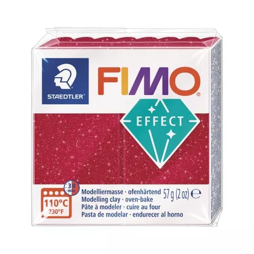 Pasta per modellare Fimo Effect gr. 57 Rosso Galaxy (n°20