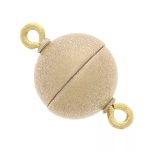 Chiusura magnetica a sfera da 10 mm - Dorato vintage x1