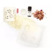 Kit Candele Fai Da Te ALLAVA - 1kg Cera - 100 Stoppini - 8 Colori - Pentola Fusione - Foto 4