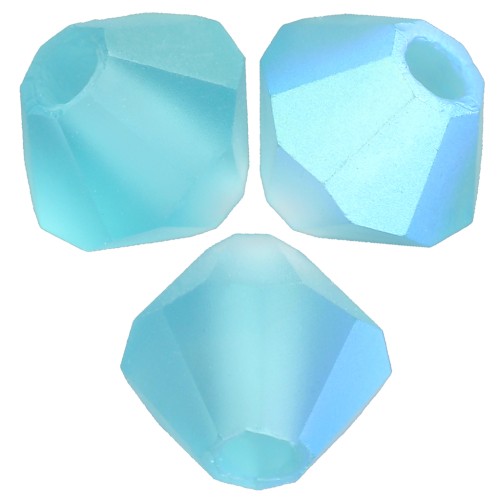 Biconi Preciosa 4 mm - MC Bead Rondell - Indicolite AB Matt x30