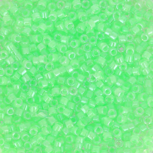 Miyuki Delica 11/0 DB2040 - Luminous Mint Green x8g