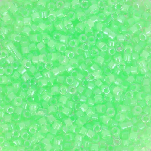 Miyuki Delica 11/0 DB2040 - Luminous Mint Green x8g