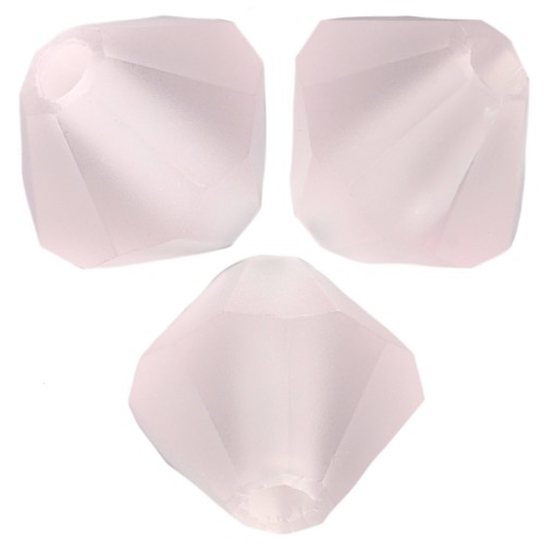 Biconi Preciosa 4 mm - MC Bead Rondell - Light Rose Matt x30