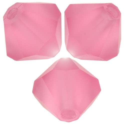 Biconi Preciosa 4 mm - MC Bead Rondell - Indian Pink Matt x30