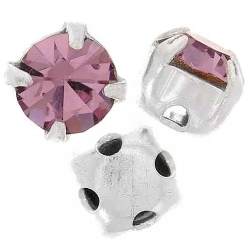 Chatons montés mm. 4 Light Amethyst x10