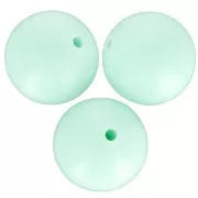Perline in silicone rotonde da 15 mm per per l'attacco del ciuccio - Menta x3