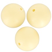 Perline rotonde in silicone da 15 mm per l'attacco del ciuccio - Giallo x3|raw }}