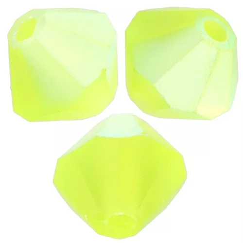 Biconi Preciosa 4 mm - MC Bead Rondell - Limecicle AB Matt x30
