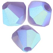 Biconi Preciosa 4 mm - MC Bead Rondell - Deep Tanzanite AB Matt x30|raw }}