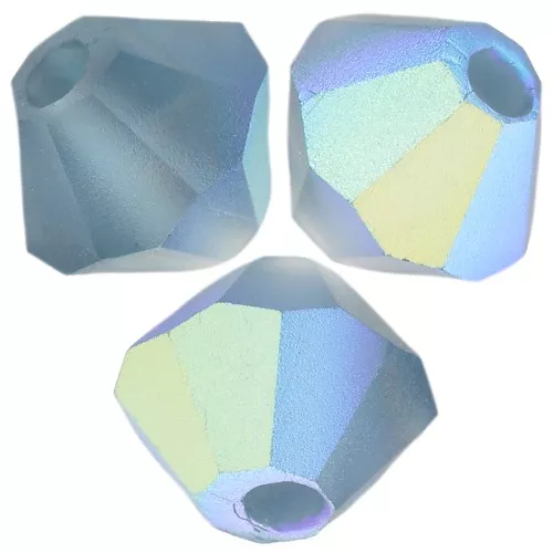 Biconi Preciosa 4 mm - MC Bead Rondell - Montana AB Matt x30