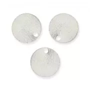 Zecchini lisci mm.  8 argentato x10