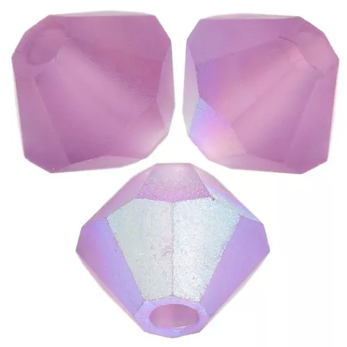 Biconi Preciosa 4 mm - MC Bead Rondell - Amethyst AB Matt x30