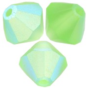 Biconi Preciosa 4 mm - MC Bead Rondell - Peridot AB Matt x30|raw }}