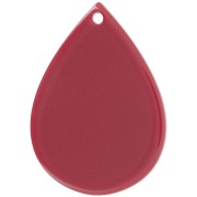 Pendente a goccia 31x22 mm in acetato - Bordeaux x1