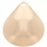 Pendente goccia 21x19 mm - Dorato x1