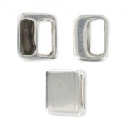 Passante separatore per cordoni 5x2 mm argentato antico x1|raw }}