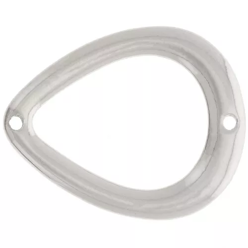 Distanziale scavato 26x21 mm - Argentato x1