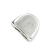 Terminale arrotondato per cordoncino 5 mm argentato antico x1|raw }}