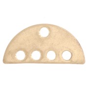 Distanziatore multiforo a semicerchio 8x17 mm - Oro vintage x1|raw }}