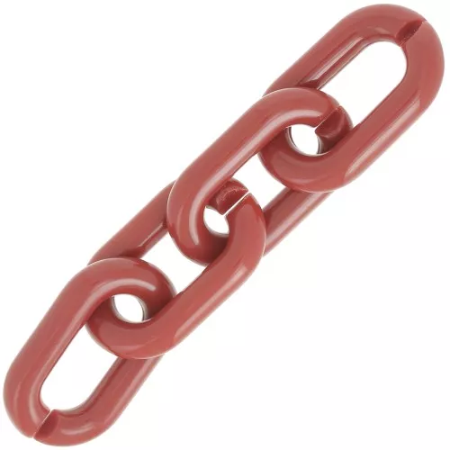 Maglia acrilica ovale 39x23 mm - Mattone scuro x1