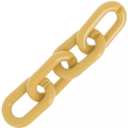 Maglia acrilica ovale 39x23 mm - Ocra x1