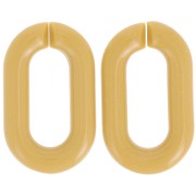 Maglia acrilica ovale 39x23 mm - Ocra x1