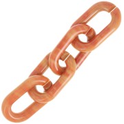 Maglia acrilica ovale 39x23 mm - Marmo terracotta x1|raw }}