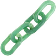 Maglia acrilica ovale 39x23 mm - Marmo verde x1
