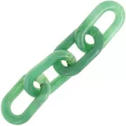 Maglia acrilica ovale 39x23 mm - Marmo verde x1