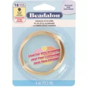 Filo tondo in ottone da 1,02 mm - German Style Wire - Dorato x 4 m
