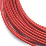 Cordone cuoio mm. 2 Rosso x m. 2