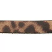 Laccetto cuoio mm. 10 Leopardo x30cm