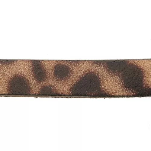 Laccetto cuoio mm. 10 Leopardo x30cm