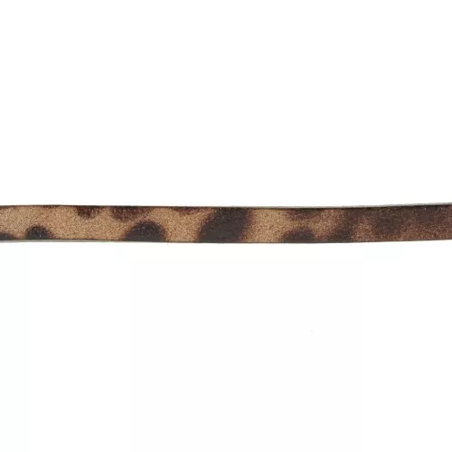 Laccetto cuoio mm. 5x2 Leopardo x30cm