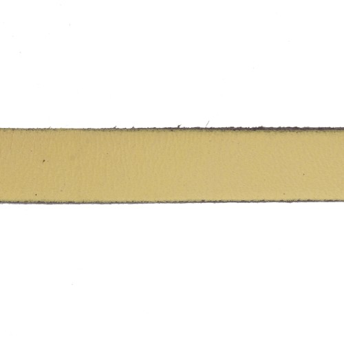 Laccetto cuoio mm. 10 Dorato x30cm