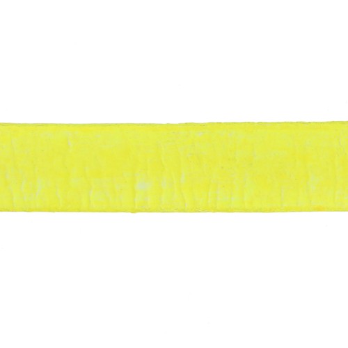 Laccetto cuoio mm. 10 Giallo Fluo x30cm